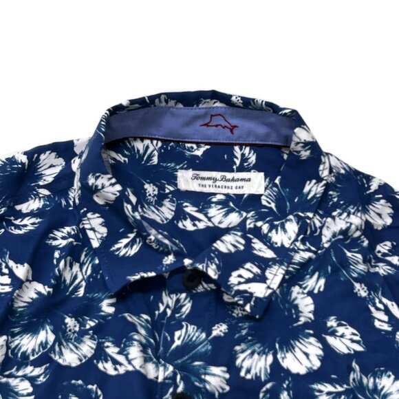 Tommy Bahama Shirt Veracruz Cay Mens XL Hawaiian Camp Short Sleeve Button Floral - Picture 2 of 6
